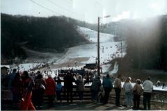 Main ski slope at Ober Gatlinburg resort in Tennessee