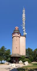 Observation and radio tower on Merkur mountain near Baden-Baden, Germany