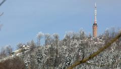 Tower on Merkur mountain in Baden-Baden