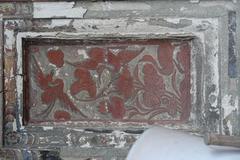 red brick relief sculptures on a residential building in Dasha District, Kaohsiung