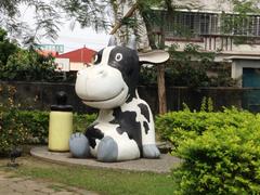 statue of a cow in Daxie District