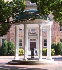 The Old Well in front of the South Building at the University of North Carolina at Chapel Hill