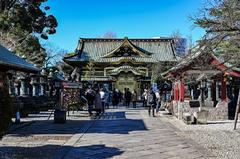 Ueno Tosho-gu Shrine in Tokyo on a sunny day