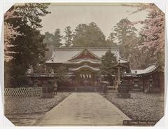 Exterior view of Toshogu Temple in Ueno Park, Tokyo, 1890-1894