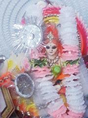 Idol of Hindu goddess Saraswati during Saraswati Puja