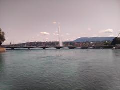 Bridge over the Rhône in Geneva in July 2024