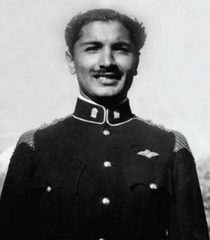 Lieutenant Asghar Khan in Calvary Blue Patrol Dress