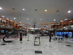 Inside view of the Pakistan Air Force Museum hall