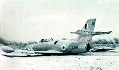 Captured Indian Ouragan fighter-bomber in 1965