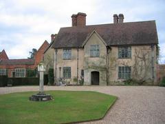 Packwood House western entrance with sundial