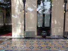 Winter garden of Palacio Cousiño with Italian tile floor