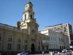 Old Town Plaza with historic buildings, fountain, and trees