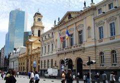 Plaza de Armas of Santiago de Chile with historical buildings