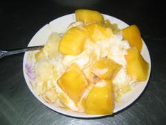 Mango shaved ice dessert in Yancheng, Kaohsiung