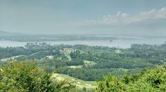 View of nearby lakes golf course from Pari Mahal