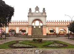 Monument in Paseo de Aguas, Rimac, Lima, Peru