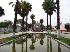 Reflecting pool at Paseo de Aguas in Lima, Peru