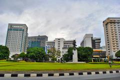 Statue of Pak Tani in Jakarta