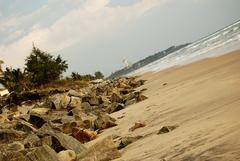 Payyambalam beach view from Palliyamoola beach in Kannur