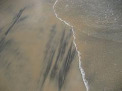 Water and sand on Payyambalam Beach