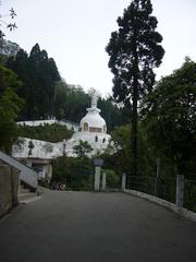 Buddhist Temple Peace Pagoda in Darjeeling, West Bengal, India