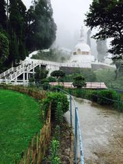 beautiful Buddhist temple in Darjeeling