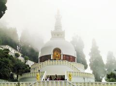 Peace Pagoda in Darjeeling, India