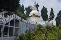 Japanese Peace Pagoda in Darjeeling, West Bengal