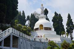 Japanese Peace Pagoda in Darjeeling, West Bengal