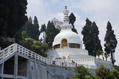 Japanese Peace Pagoda in Darjeeling, West Bengal