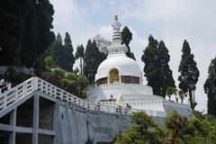 Japanese Peace Pagoda in Darjeeling, West Bengal