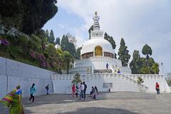 Japanese Peace Pagoda in Darjeeling, West Bengal