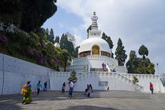 Japanese Peace Pagoda in Darjeeling, West Bengal