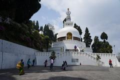 Japanese Peace Pagoda in Darjeeling, West Bengal