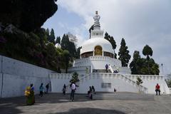 Japanese Peace Pagoda in Darjeeling, West Bengal