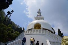 Japanese Peace Pagoda in Darjeeling, West Bengal