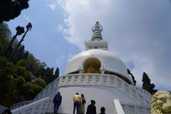 Japanese Peace Pagoda in Darjeeling, West Bengal