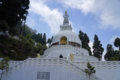 Japanese Peace Pagoda in Darjeeling, West Bengal