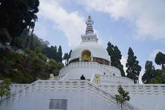 Japanese Peace Pagoda in Darjeeling, West Bengal