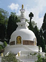 Japanese Peace Pagoda and Buddhist temple in May 2009