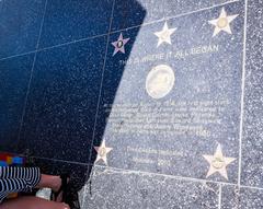 sidewalk inscription on the Hollywood Walk of Fame