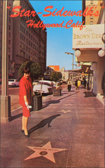 Hollywood and Vine star-studded sidewalks 1960s