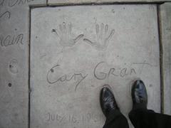 a bronze star with Cary Grant's name on the Hollywood Walk Of Fame