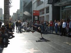 costumed street performers on Hollywood Boulevard