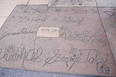 Original Star Trek cast handprints outside Grauman's Chinese Theatre