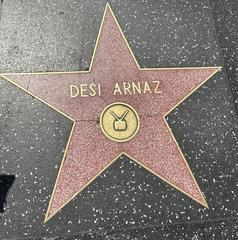 Desi Arnaz's star on the Hollywood Walk of Fame