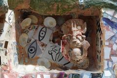 Magic Gardens with colorful mosaic art