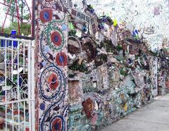 Front of Isaiah Zagar's Magic Gardens in Philadelphia