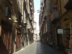 Spaccanapoli street view towards Forcella