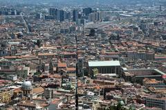 View of Spaccanapoli and the Centro Direzionale from Castel Sant'Elmo, Naples